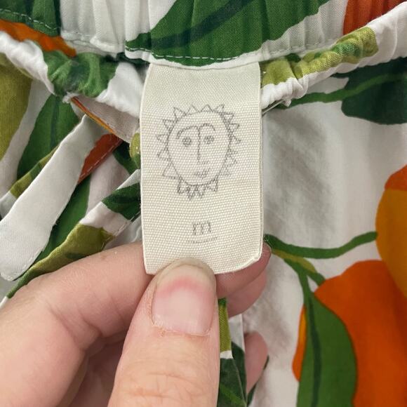 SOLD Anthropologie Printfresh M Clementine Pajama Set Short Sleeve Top Shorts - Picture 12 of 14